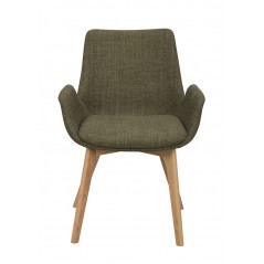 Drimsdale Arm Chair Green/Oak Rowico